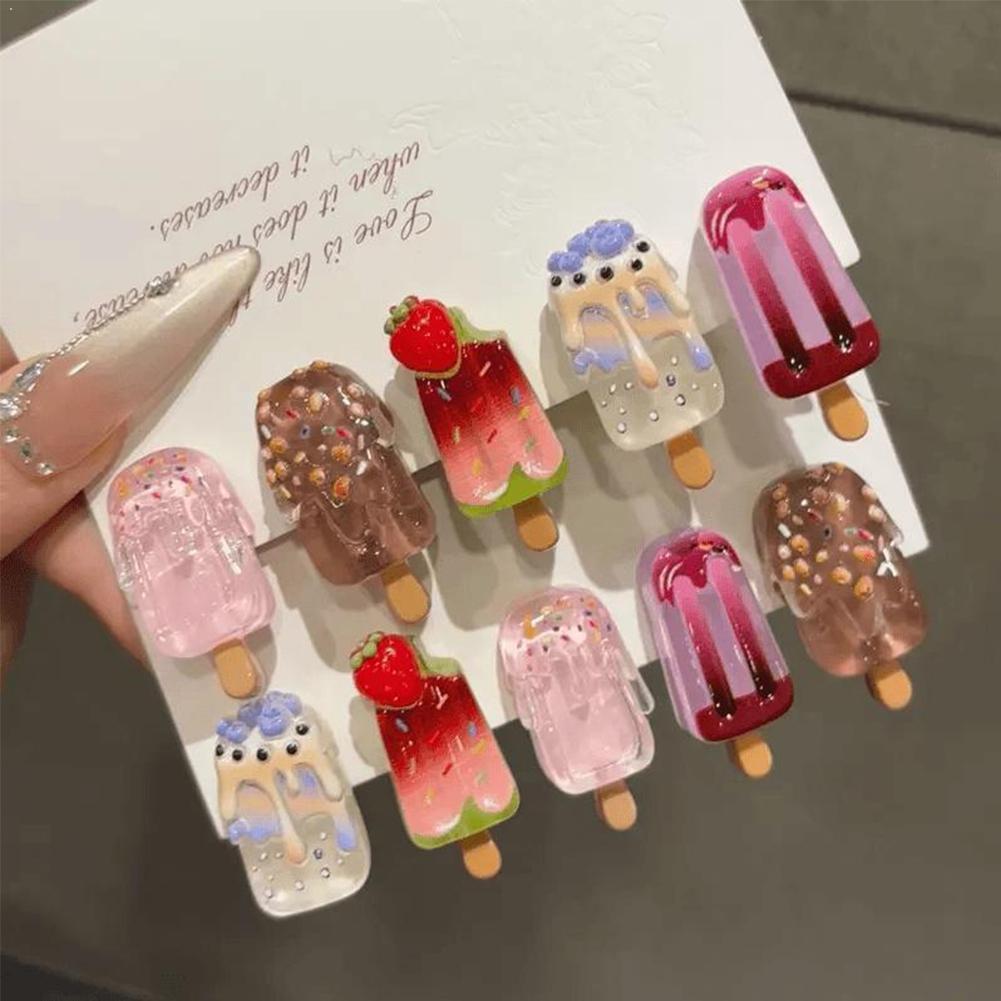 10Pcs Ice Cream Hair Clips Set - Hair Care Lotion review and price